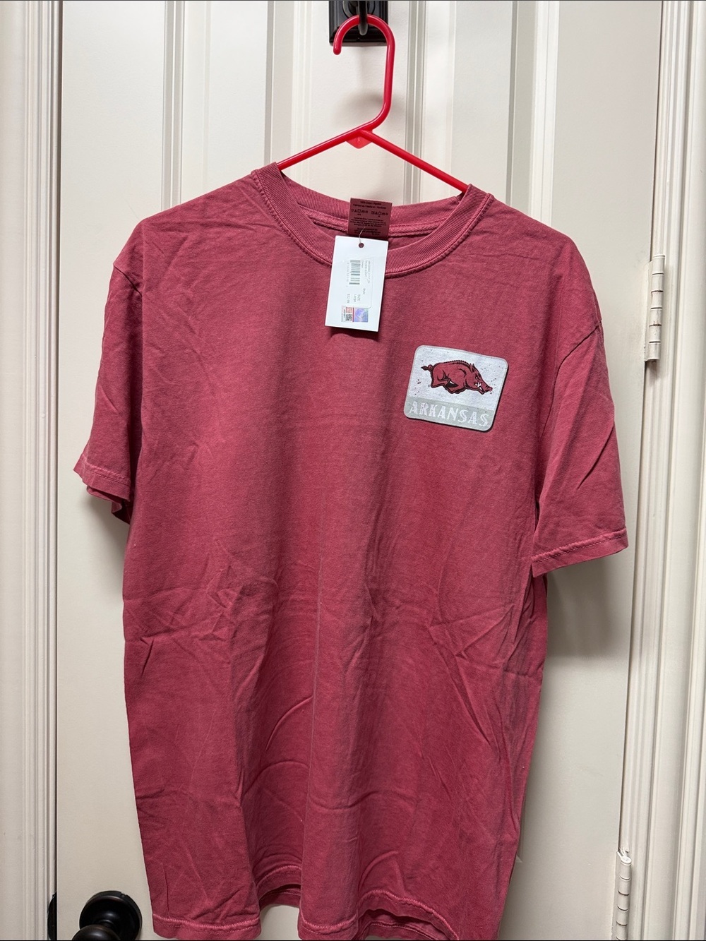 NWT COMFORT COLORS Arkansas Short-Sleeve Crew Neck T-Shirt - Dusty Red